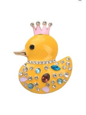 YOU PICK 1 brooch- Yellow Duck, Cat, Or Dog